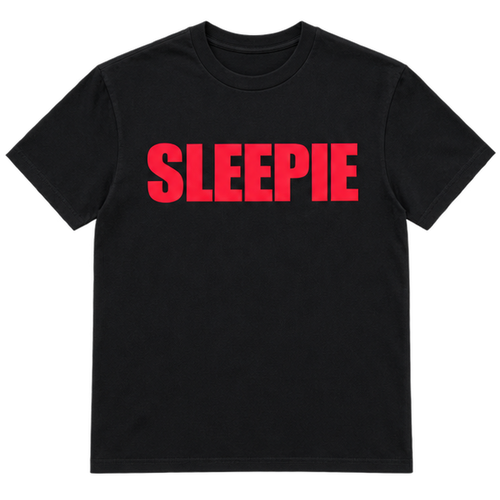 SLEEPIE BLACK TEE